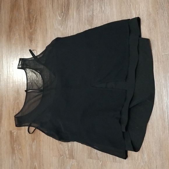 (XL) Coldwater Creek Layered Tank Top Sheer Overlay Evening Date Night Romantic - Picture 8 of 8